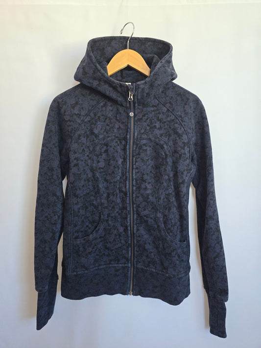 Lululemon Navy Floral Scuba Hoodie • Large 10