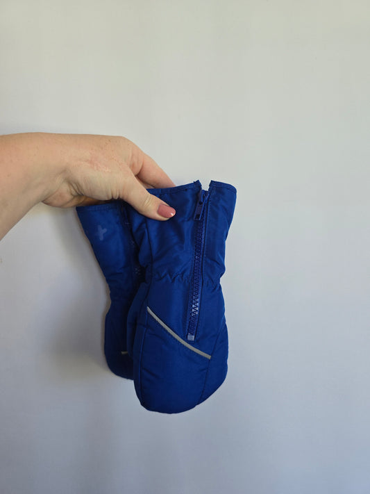 Hot Paws Blue Snow Mittens • 2-3 years