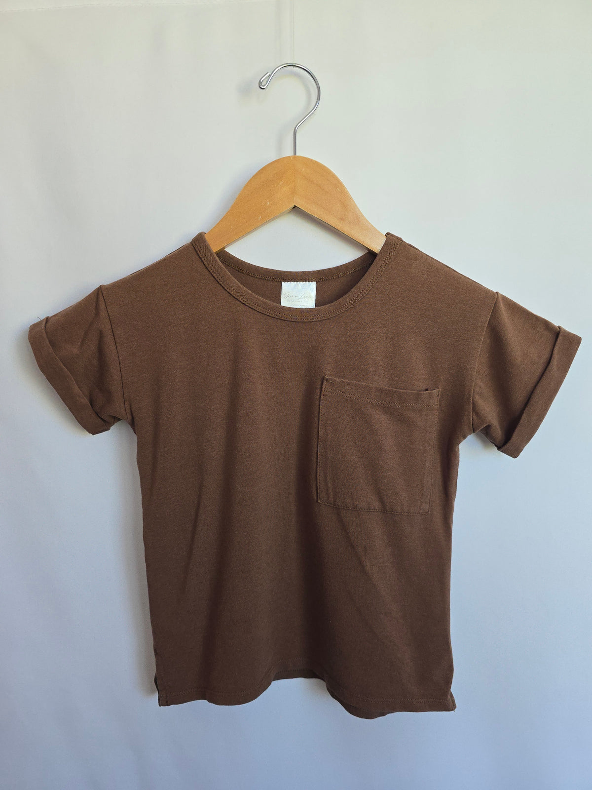 PLAY Jax & Lennon Brown Boxy Tee • 2-3 years