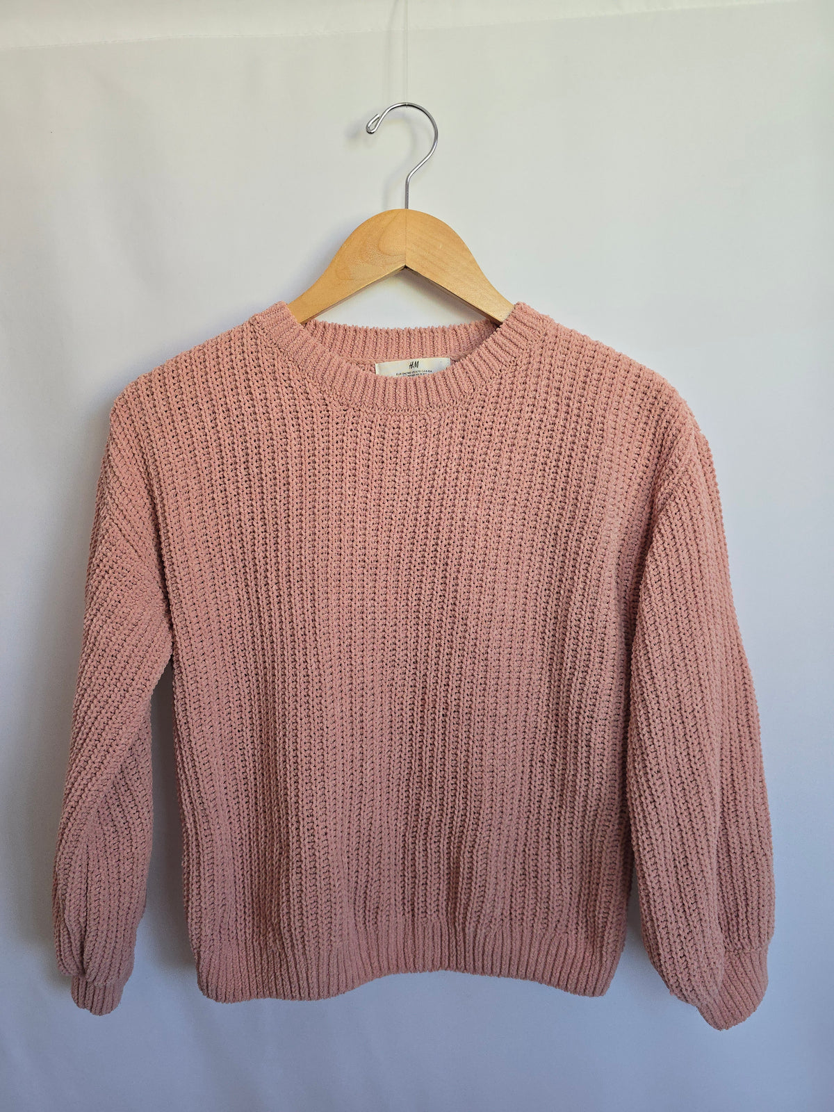 H&M Blush Chunky Knit Sweater • 8-10 years