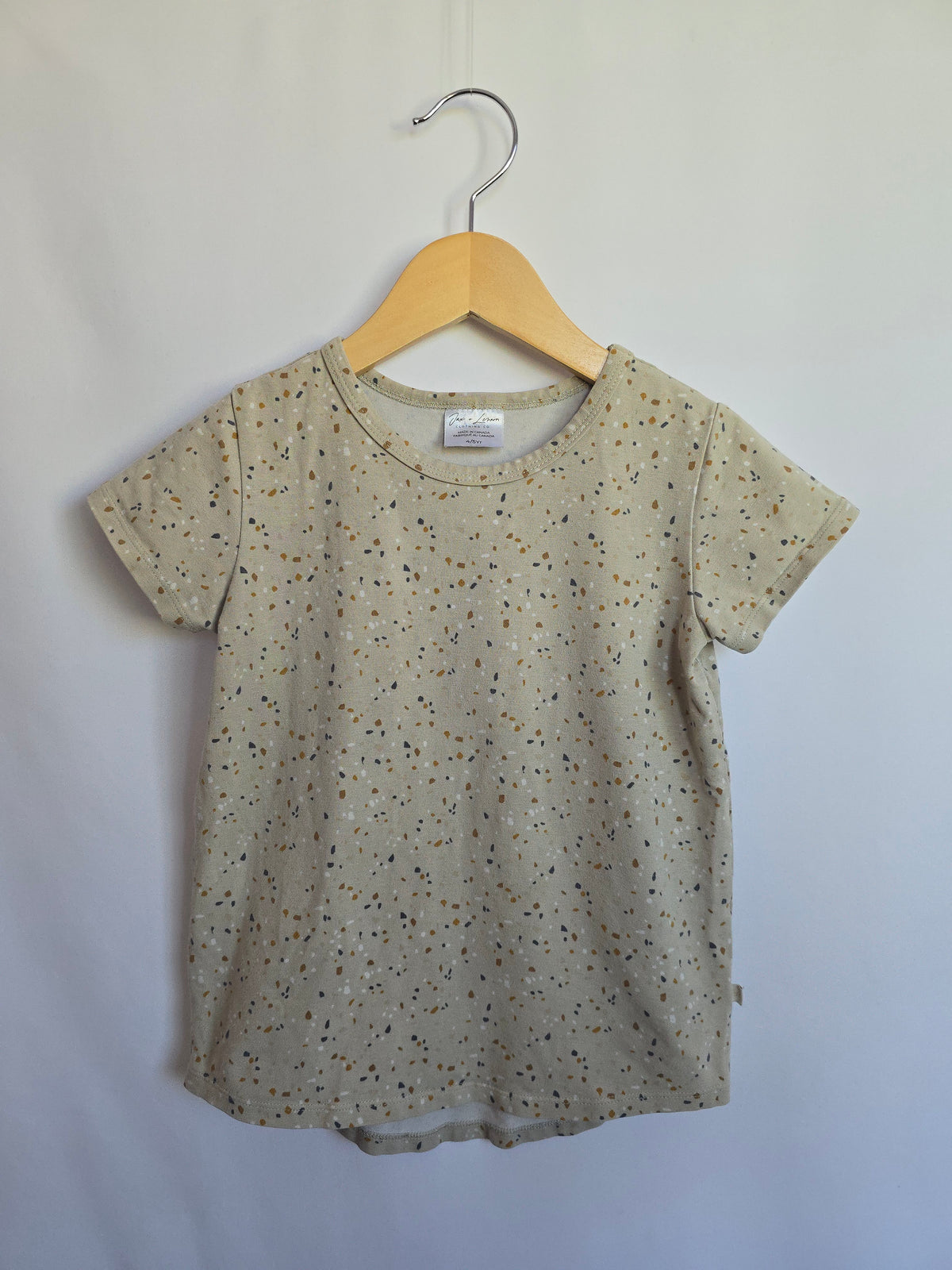 Jax & Lennon Speckled Basic Tee • 4-5 years