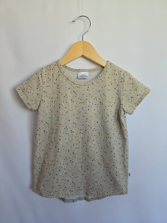 Jax & Lennon Speckled Basic Tee • 4-5 years