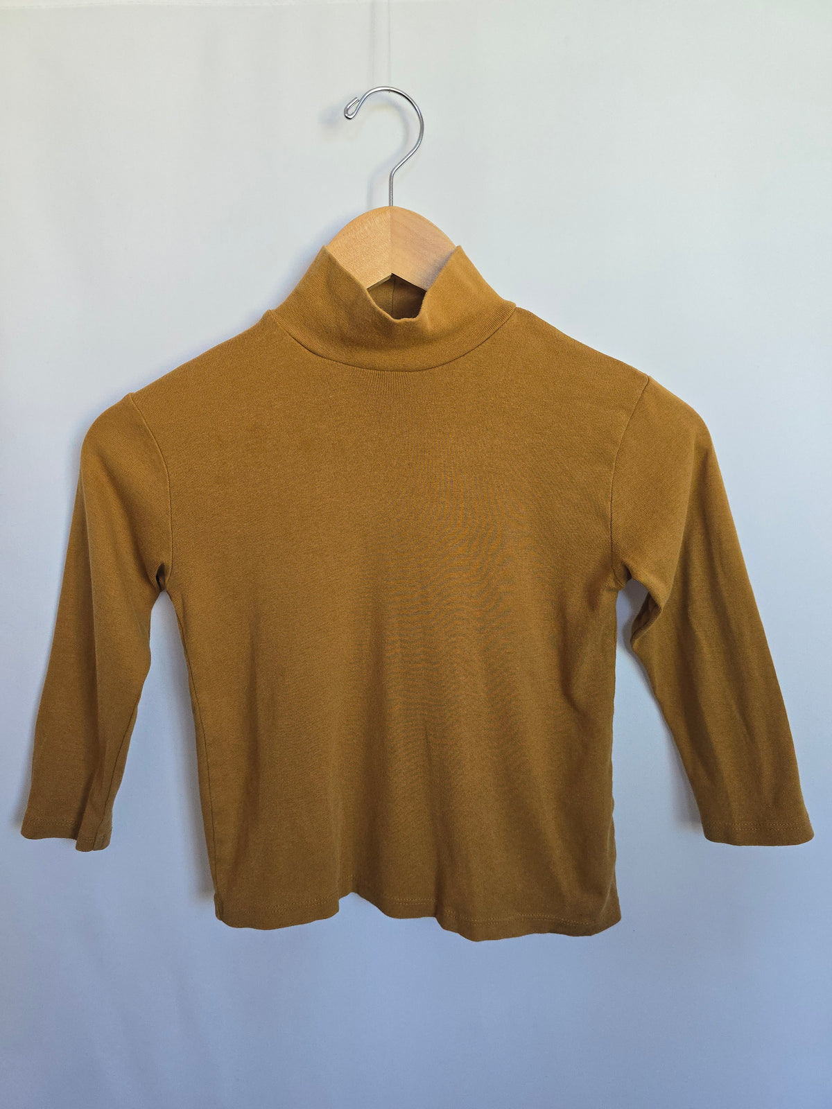 Zara Honey Mock Neck Long Sleeve Shirt • 4-5 years