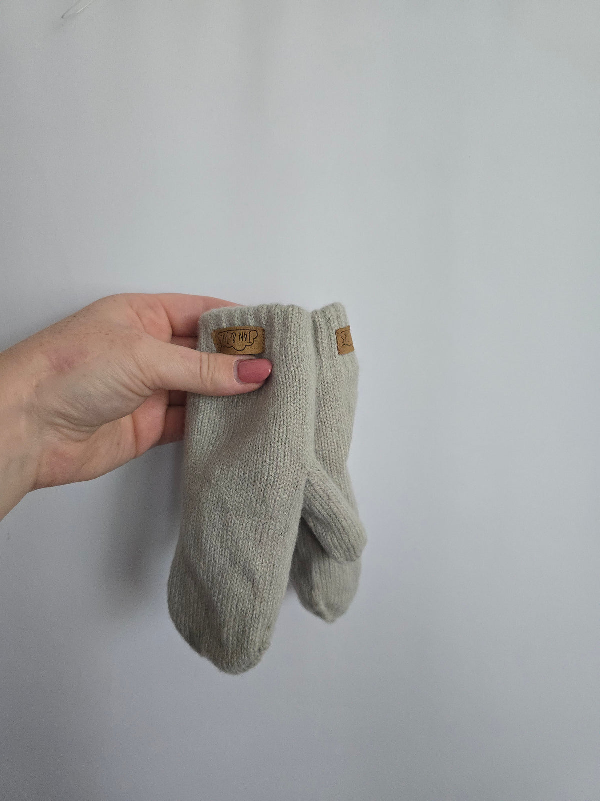 Jan & Jul Grey Fleece Lined Mittens • 2-5 years
