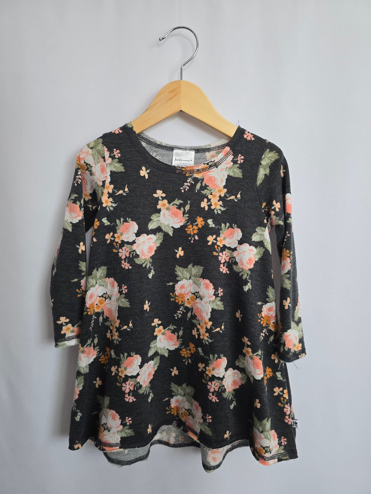 Jax & Lennon Vintage Floral Roses Dress • 2-3 years
