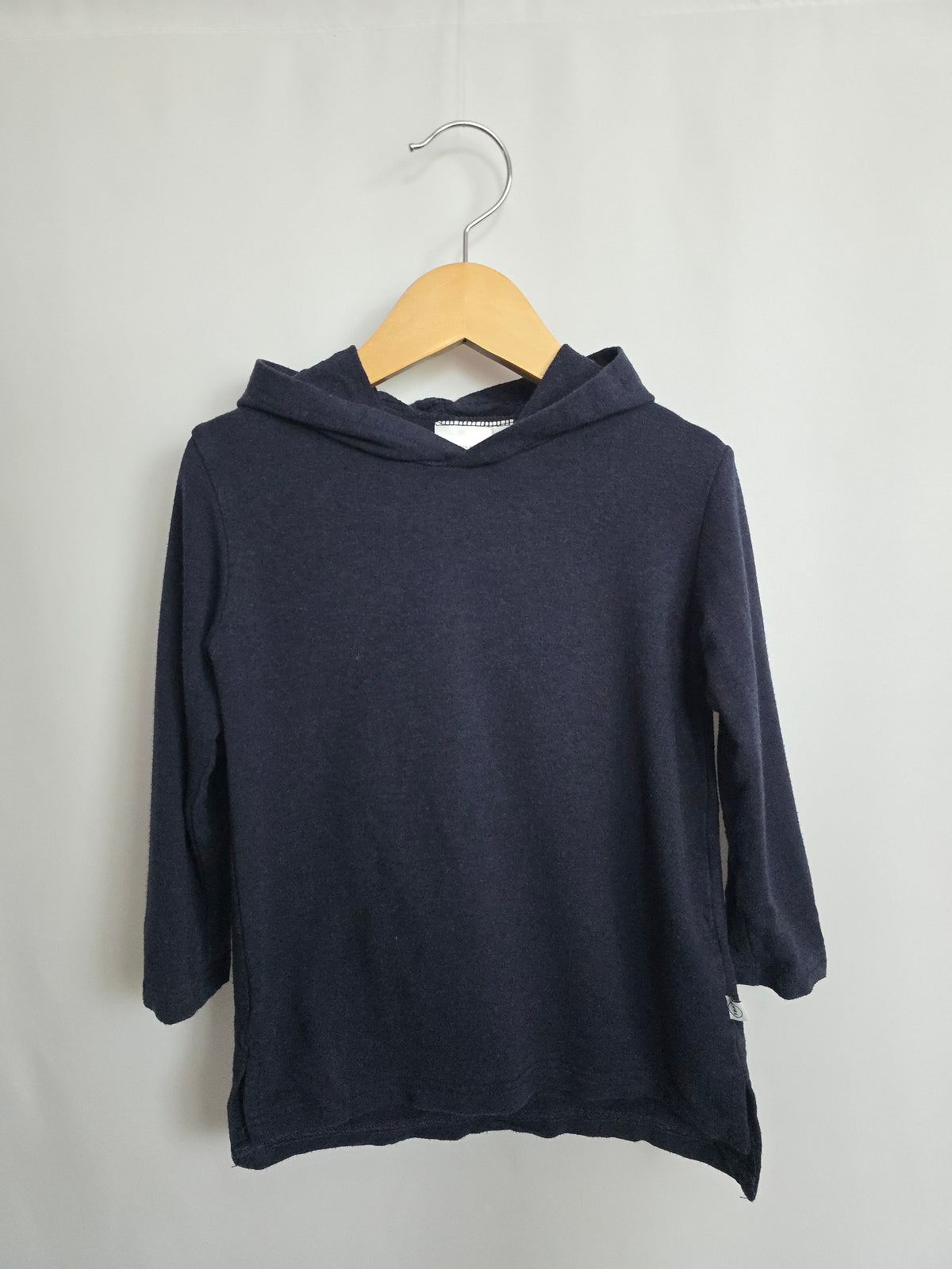 Tiny Button Apparel Navy Hoodie • 2-3 years