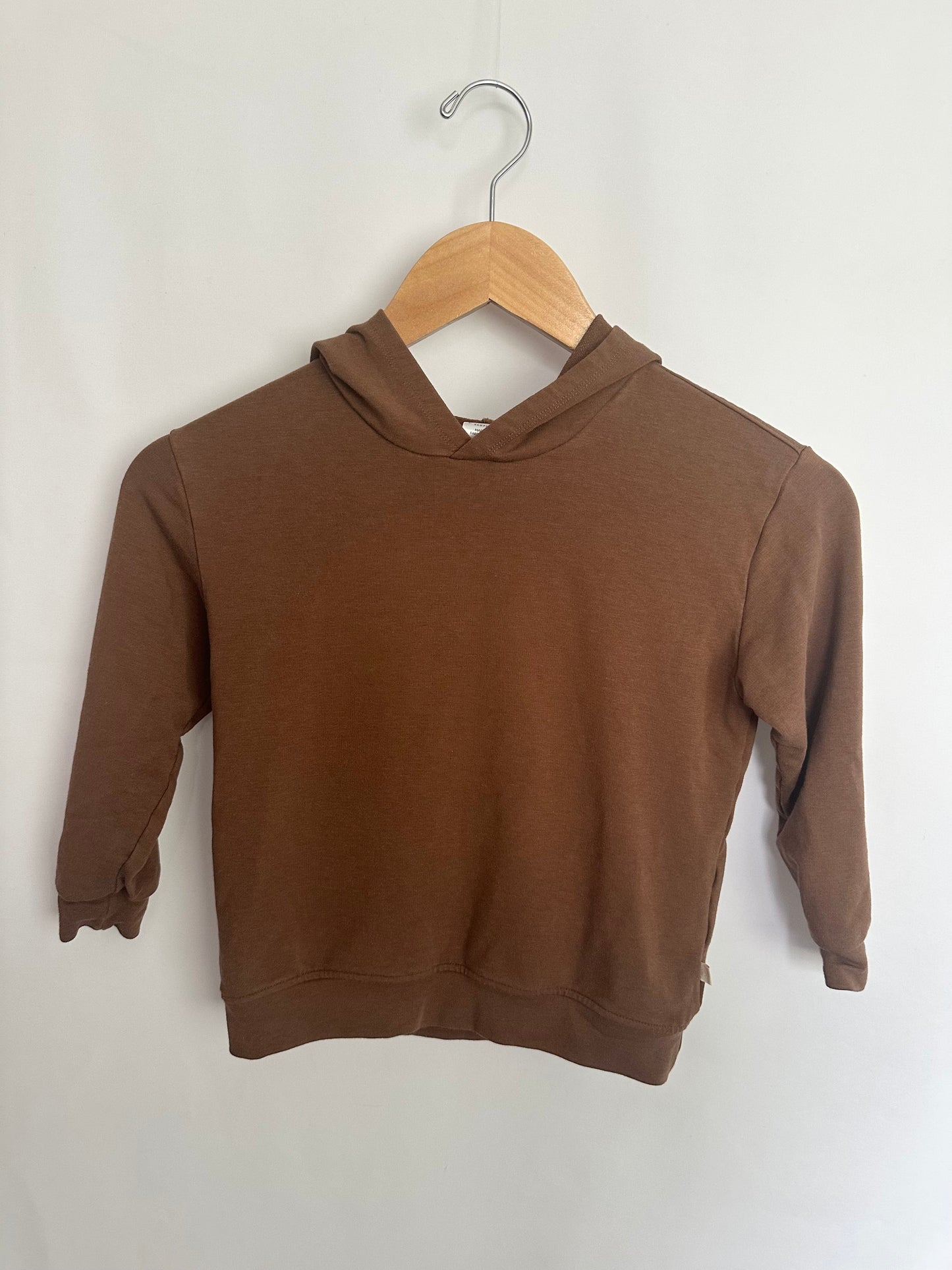 Jax & Lennon Brown Relaxed Hoodie • 4-5 years