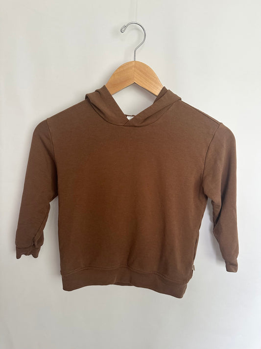 Jax & Lennon Brown Relaxed Hoodie • 4-5 years
