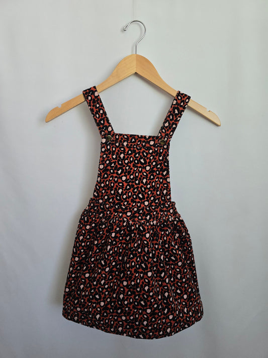 Cupcakes & Cashmere Leopard Cord Jumper Dress • 5 years