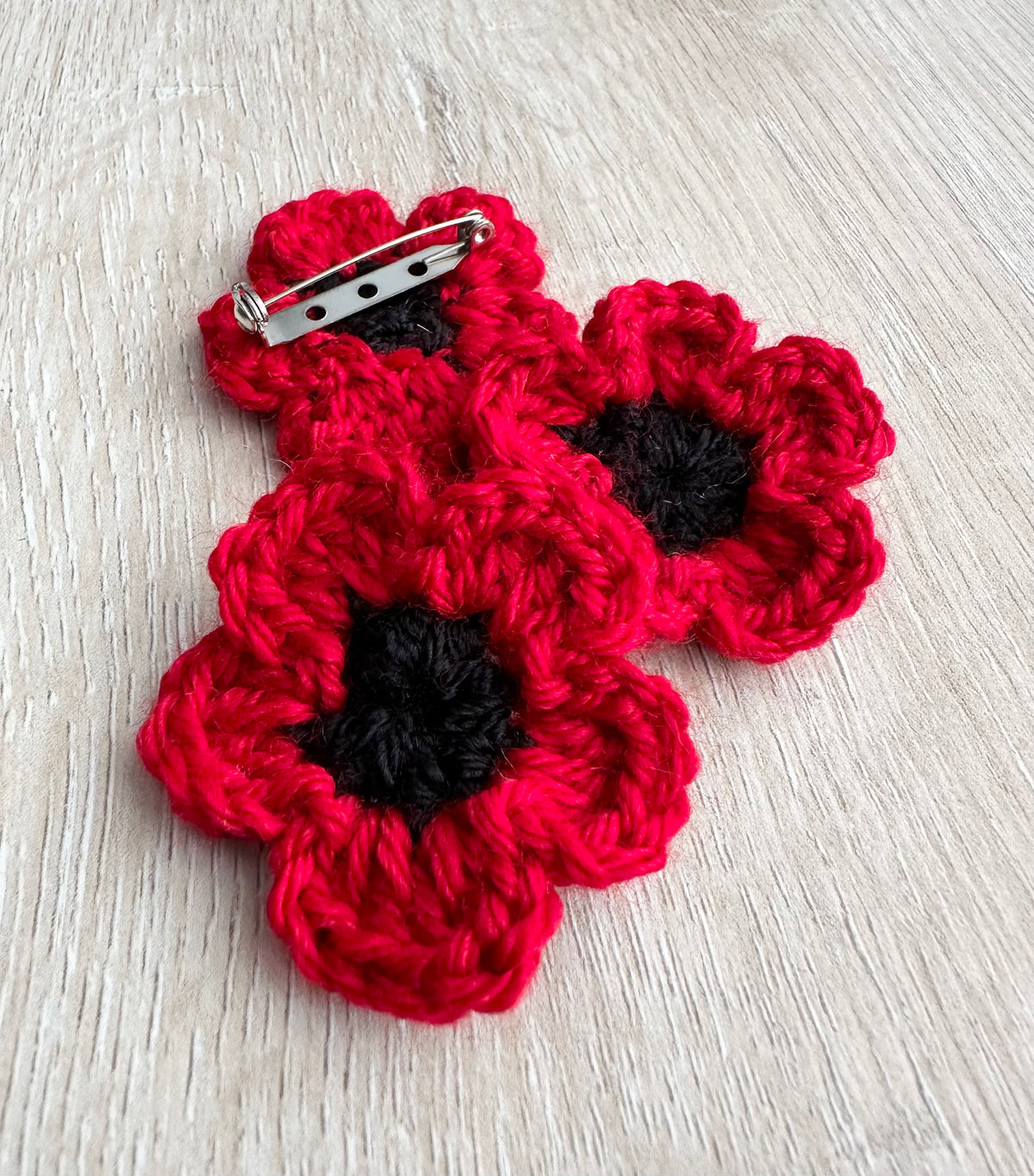 Crochet Poppy 3 Pack