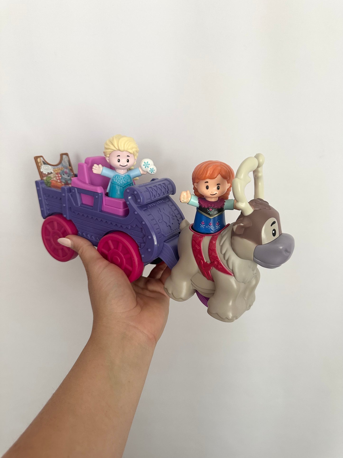 Little People Frozen Sven Sleigh with Elsa & Anna