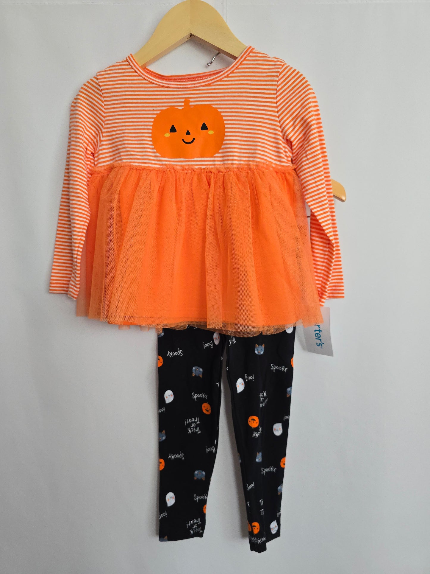 BNWT Carter's Hallween Dress & Leggings Set • 2 years