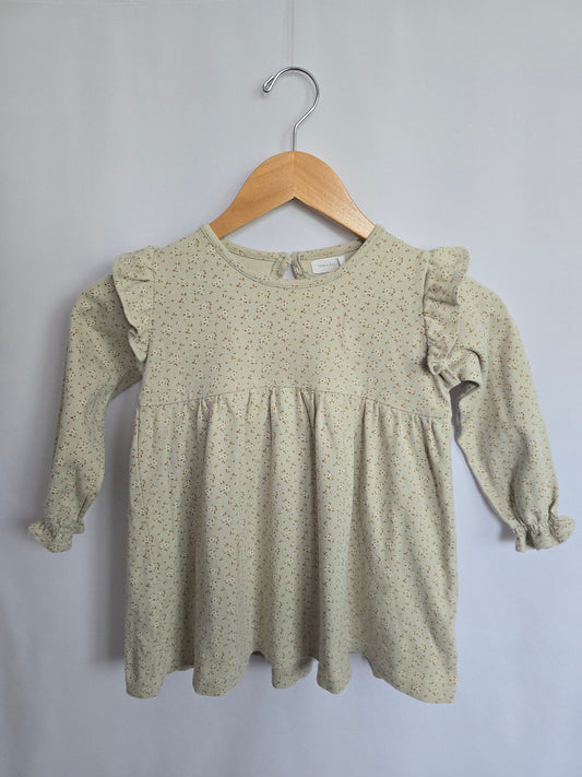 Jamie Kay Light Grey Mini Floral Frankie Dress • 4 years