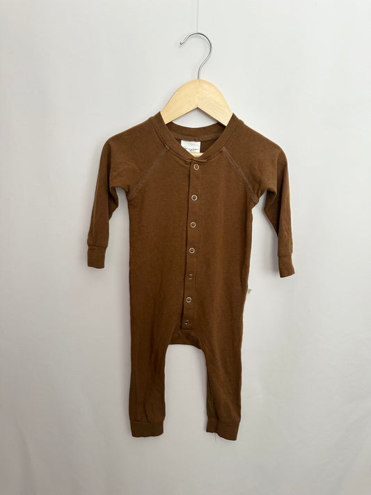Jax & Lennon Chestnut Snap Lounge Suit • 6-12 months