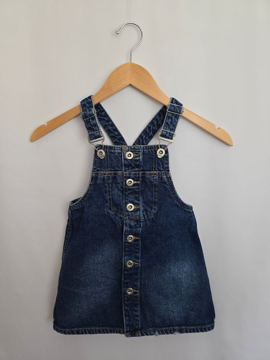 Zara Kids Denim Jumper Dress • 5 years