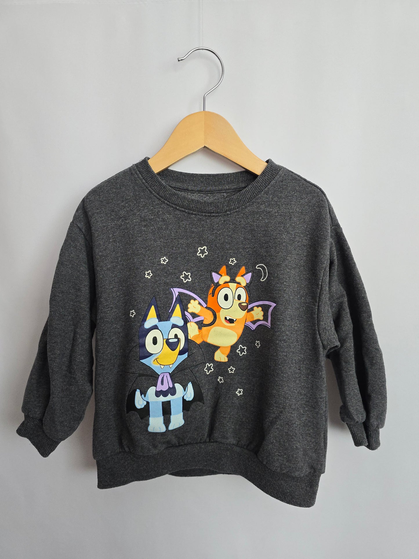 Bluey Grey Bats Crewneck • 4 years