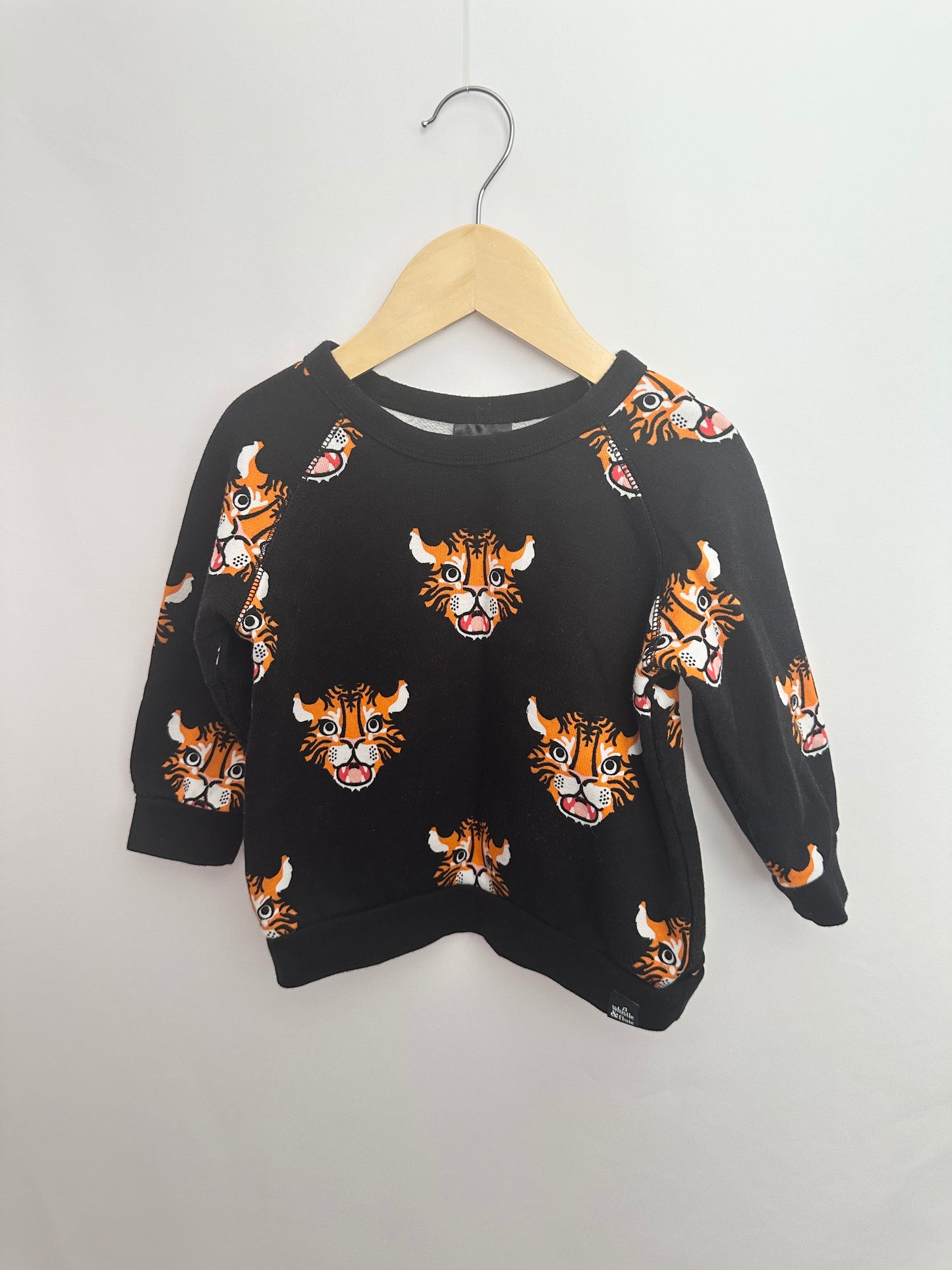 Whistle & Flute Tiger Crewneck • 3-4 years