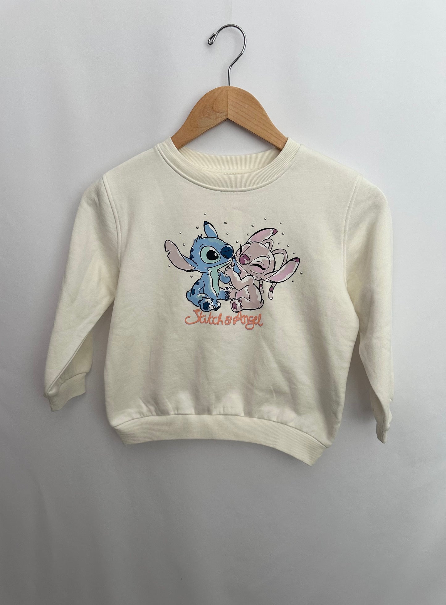 H&M Ivory Stitch Crewneck • 4-6 years
