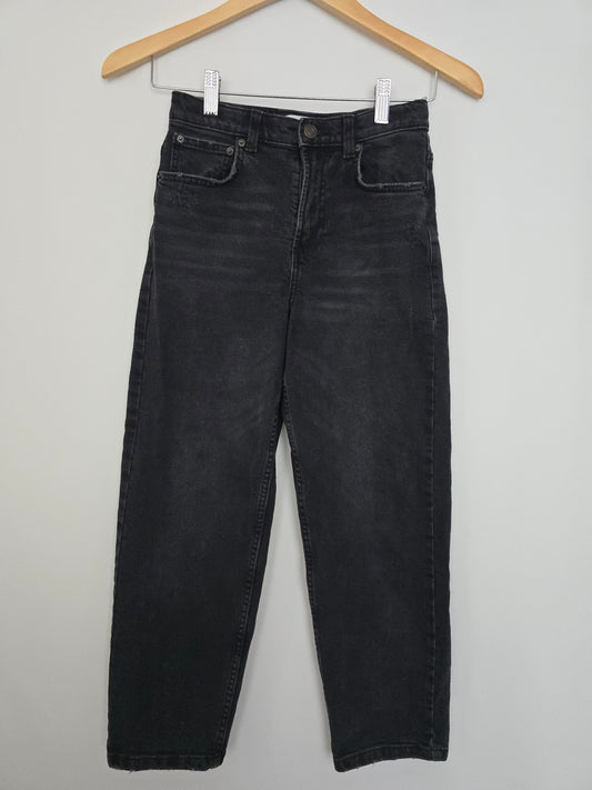 Zara Charcoal Loose Fit Jeans • 9-10 years