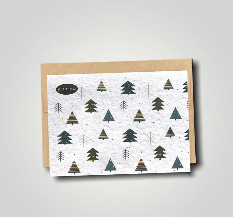 Plantable Greetings Christmas Trees Christmas Plantable Xmas Card