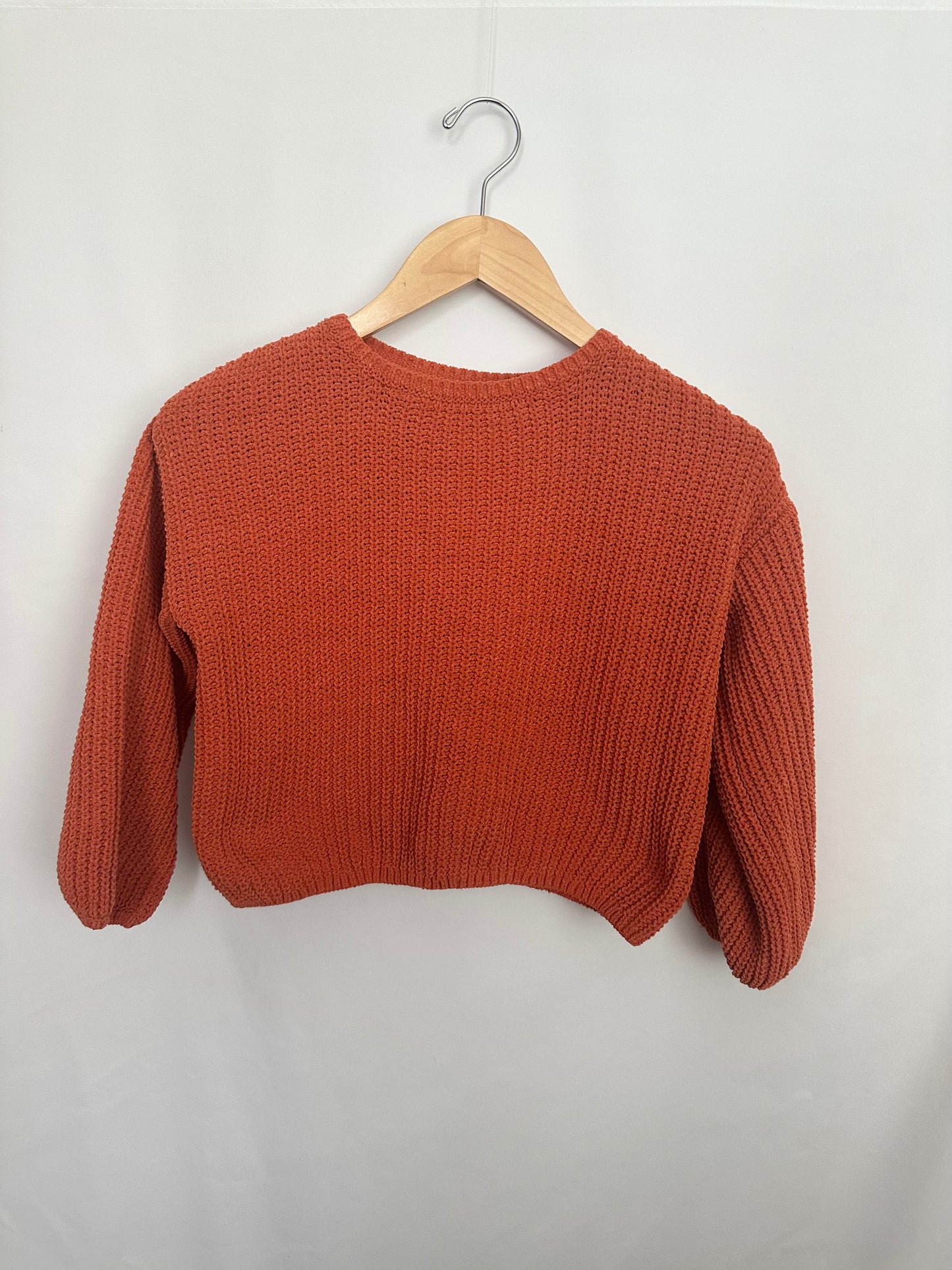 H&M Pumpkin Spice Chunky Knit Sweater • 6-8 years