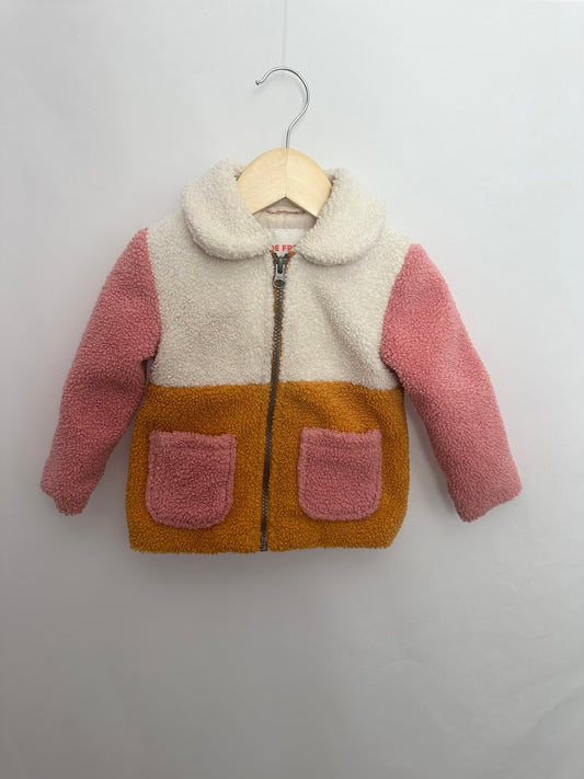 Joe Fresh Color Block Sherpa Jacket • 12-18 months