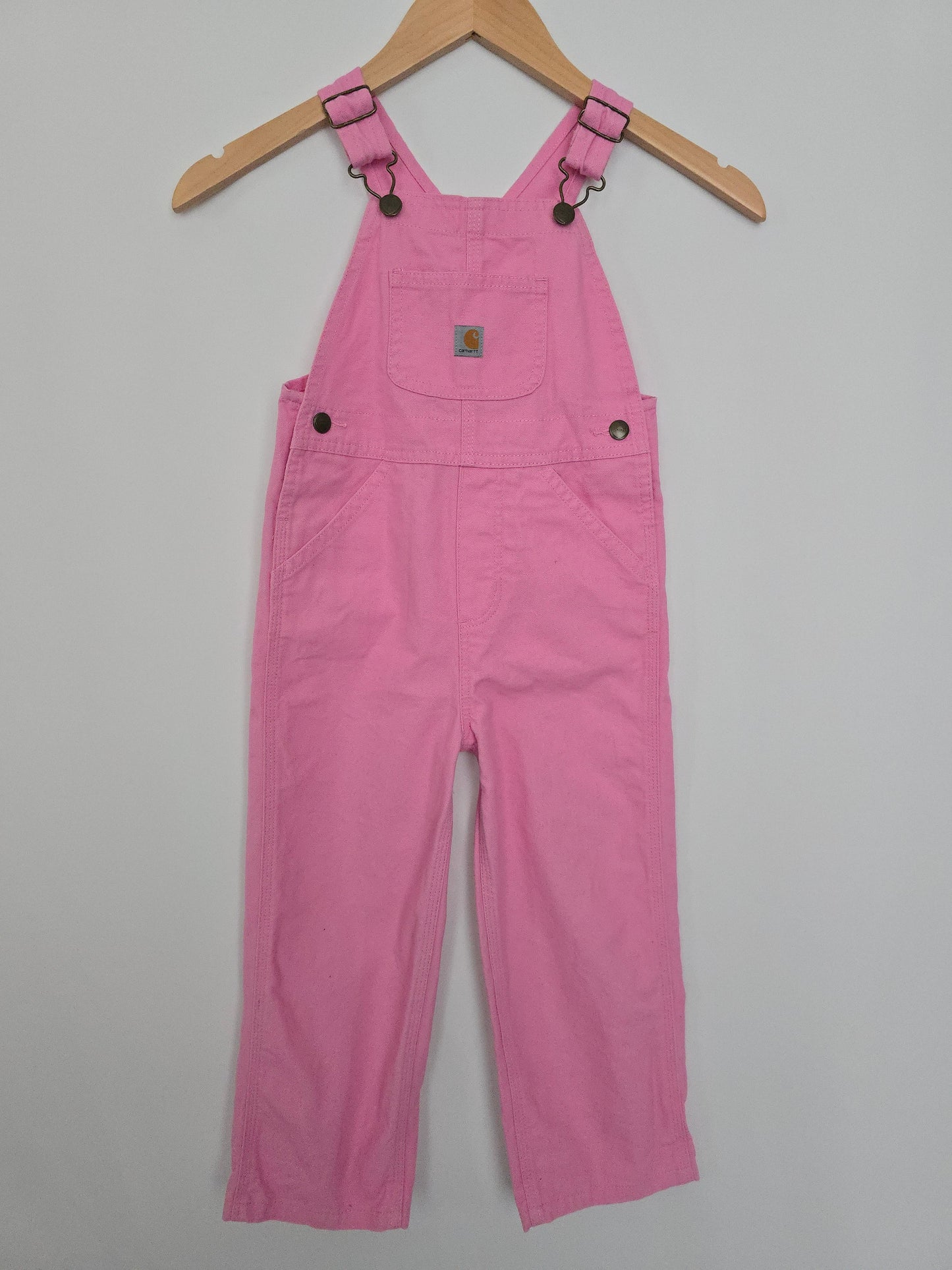 Carhartt Bubblegum Overalls • 4T