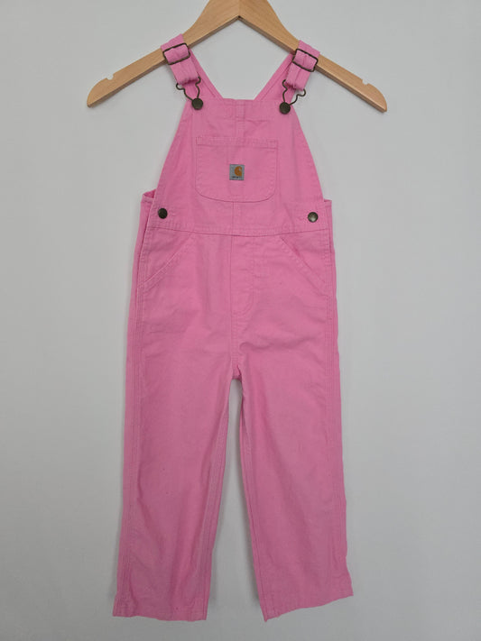Carhartt Bubblegum Overalls • 4T