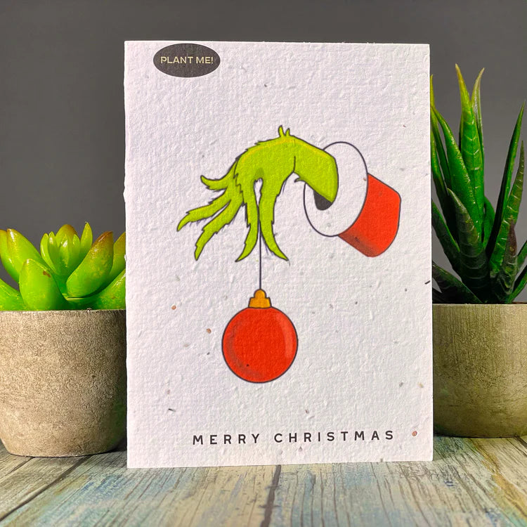 Plantable Greetings You're a Mean One Plantable Xmas Card