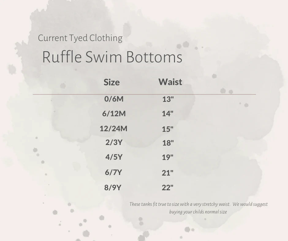 Current Tyed x Little & Lively: The "Wynnie" Ruffle Swim Bottoms