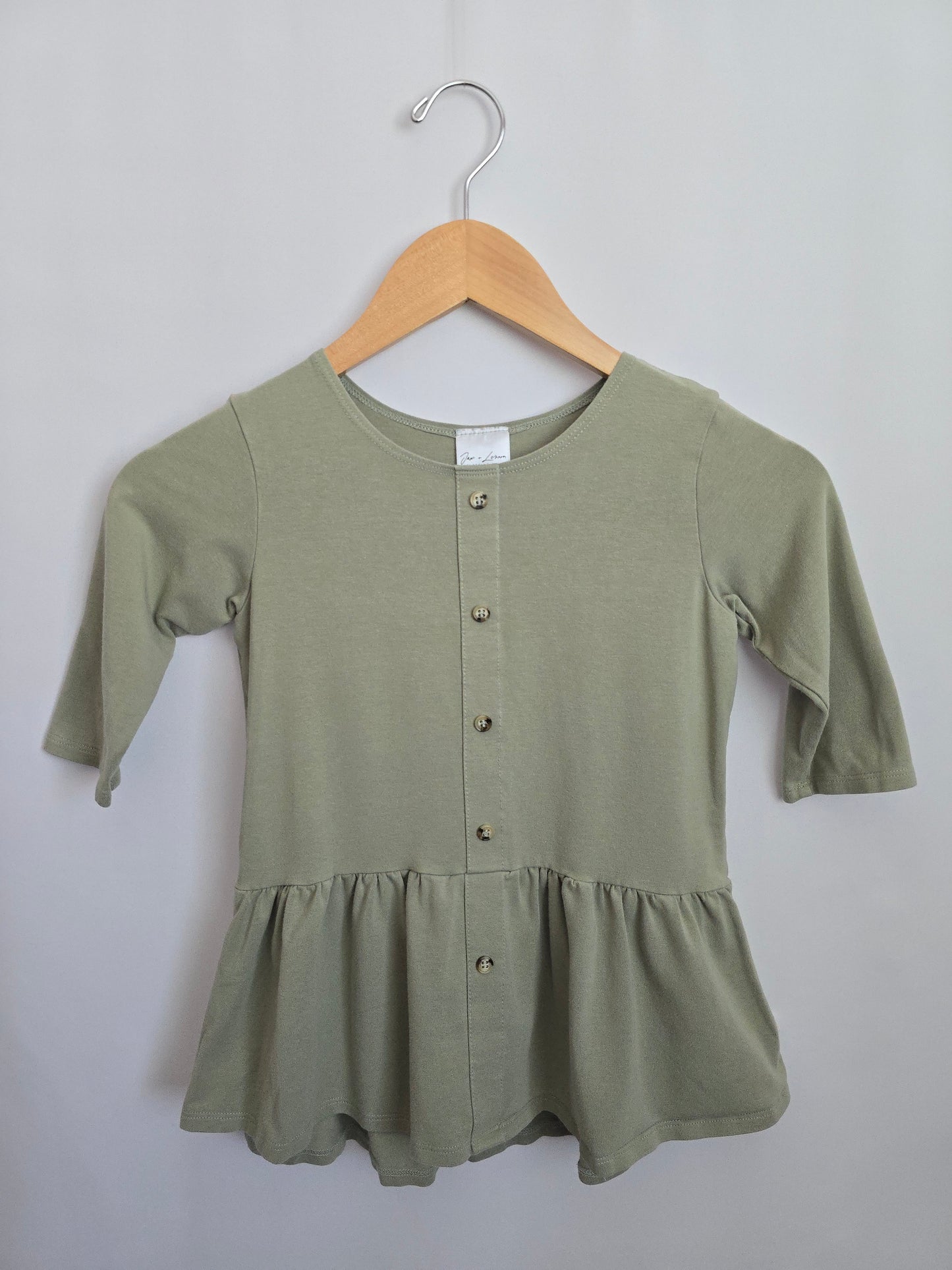 Jax & Lennon Frost Peplum Top • 5-6 years
