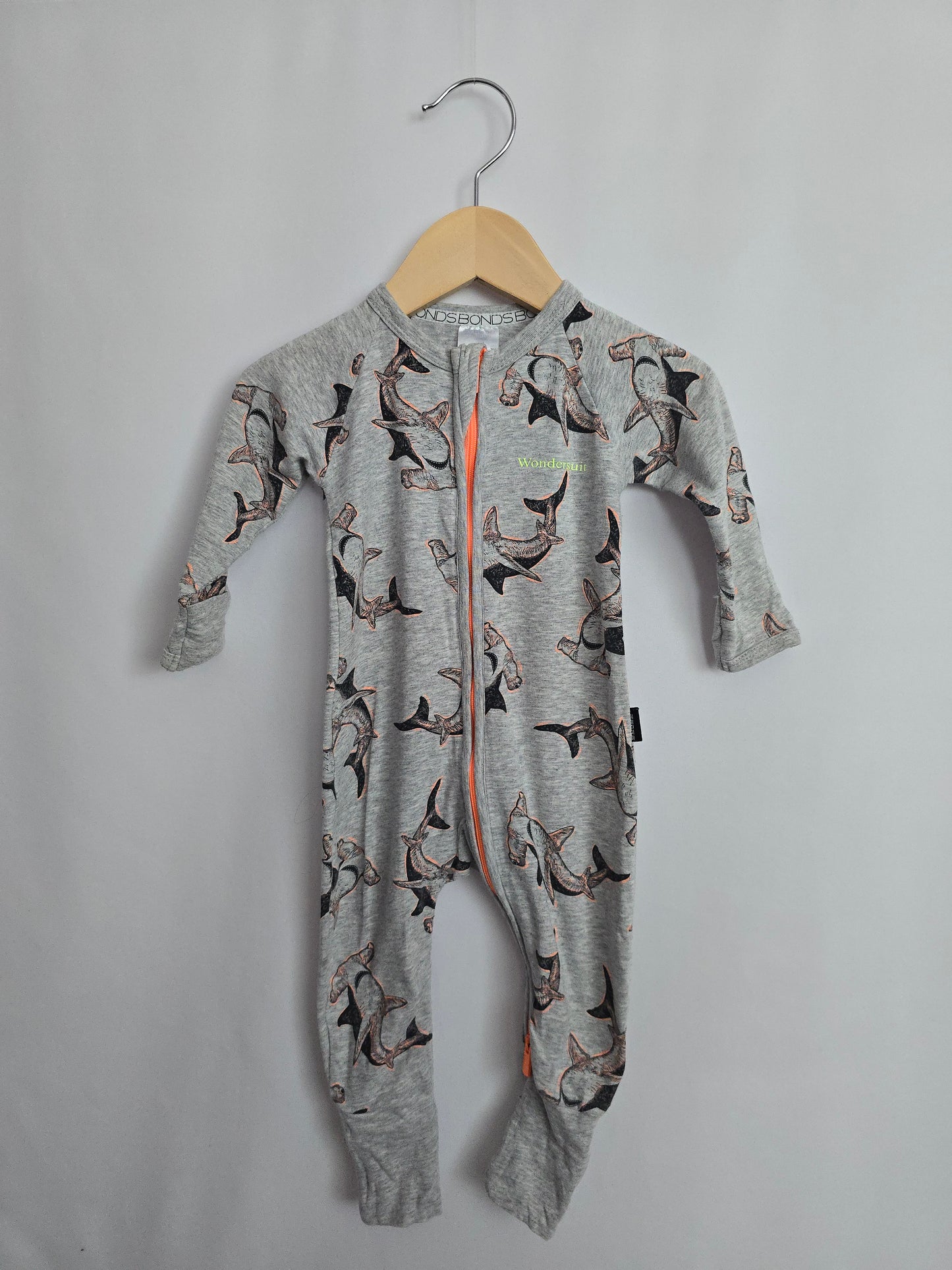 Bonds Wondersuit Hammerhead Sharks • 3-6 months