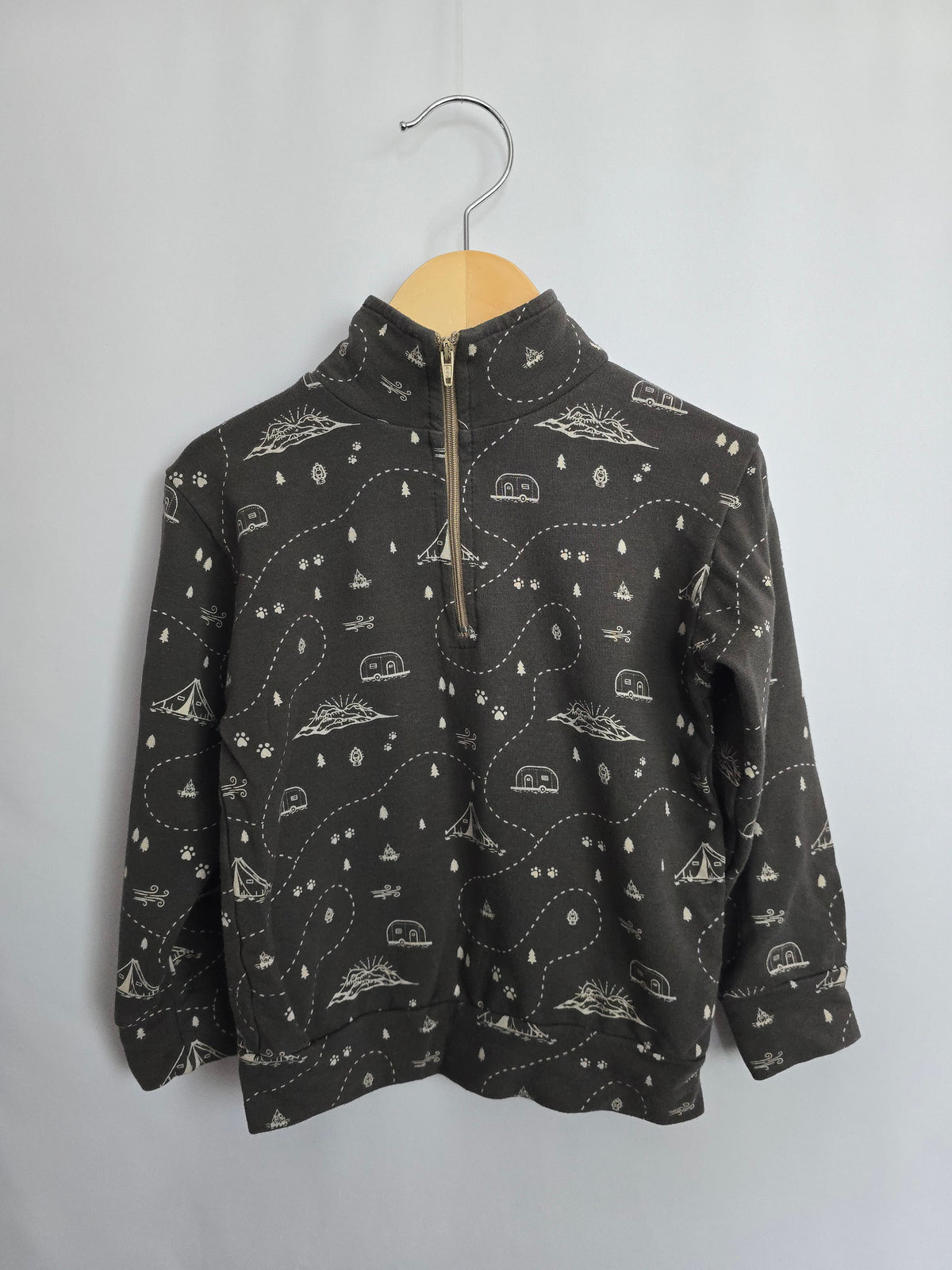 Jax & Lennon Camp 1/4 Zip • 18-24 months