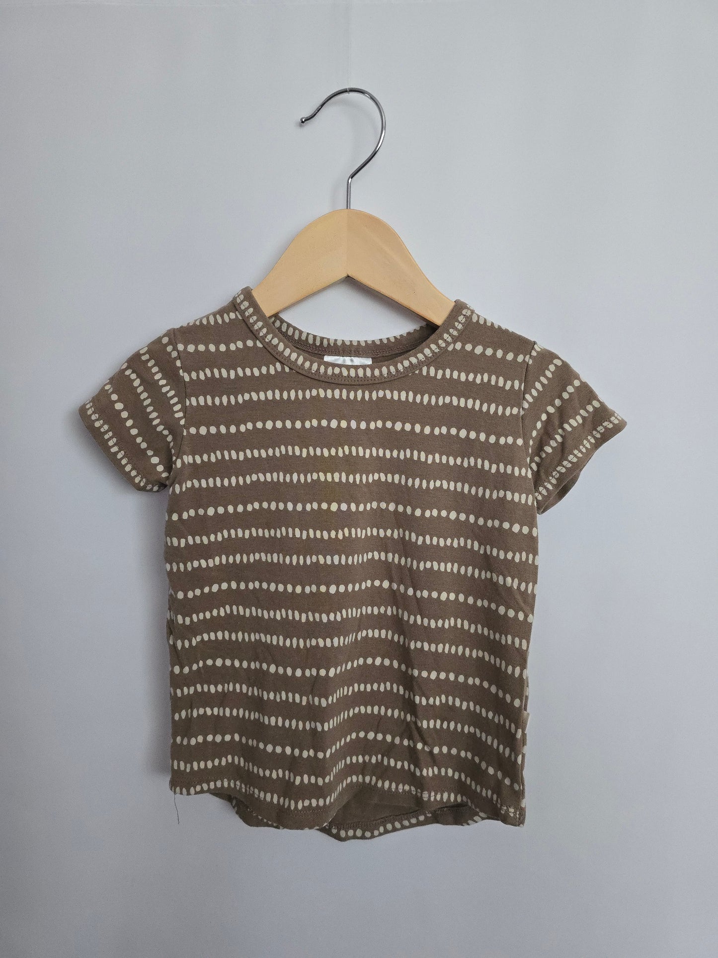 Jax & Lennon Dotted Lines Basic Tee • 12-18 months