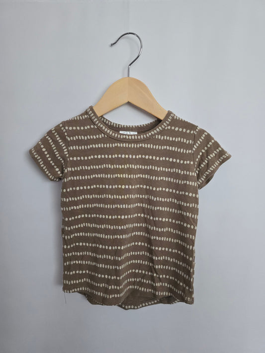 Jax & Lennon Dotted Lines Basic Tee • 12-18 months