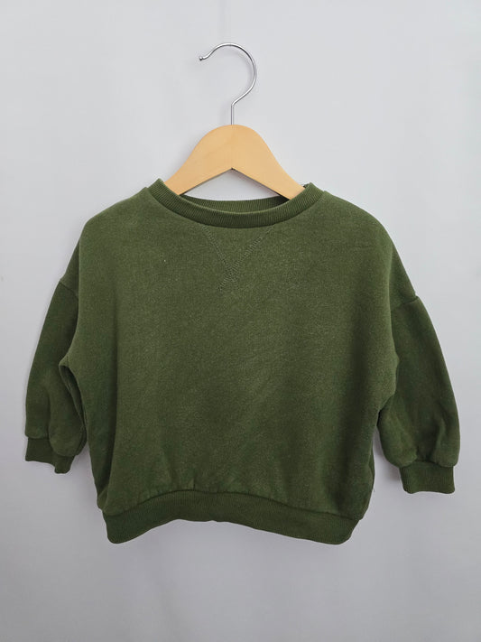 Zara Jade Relaxed Crewneck • 12-18 months