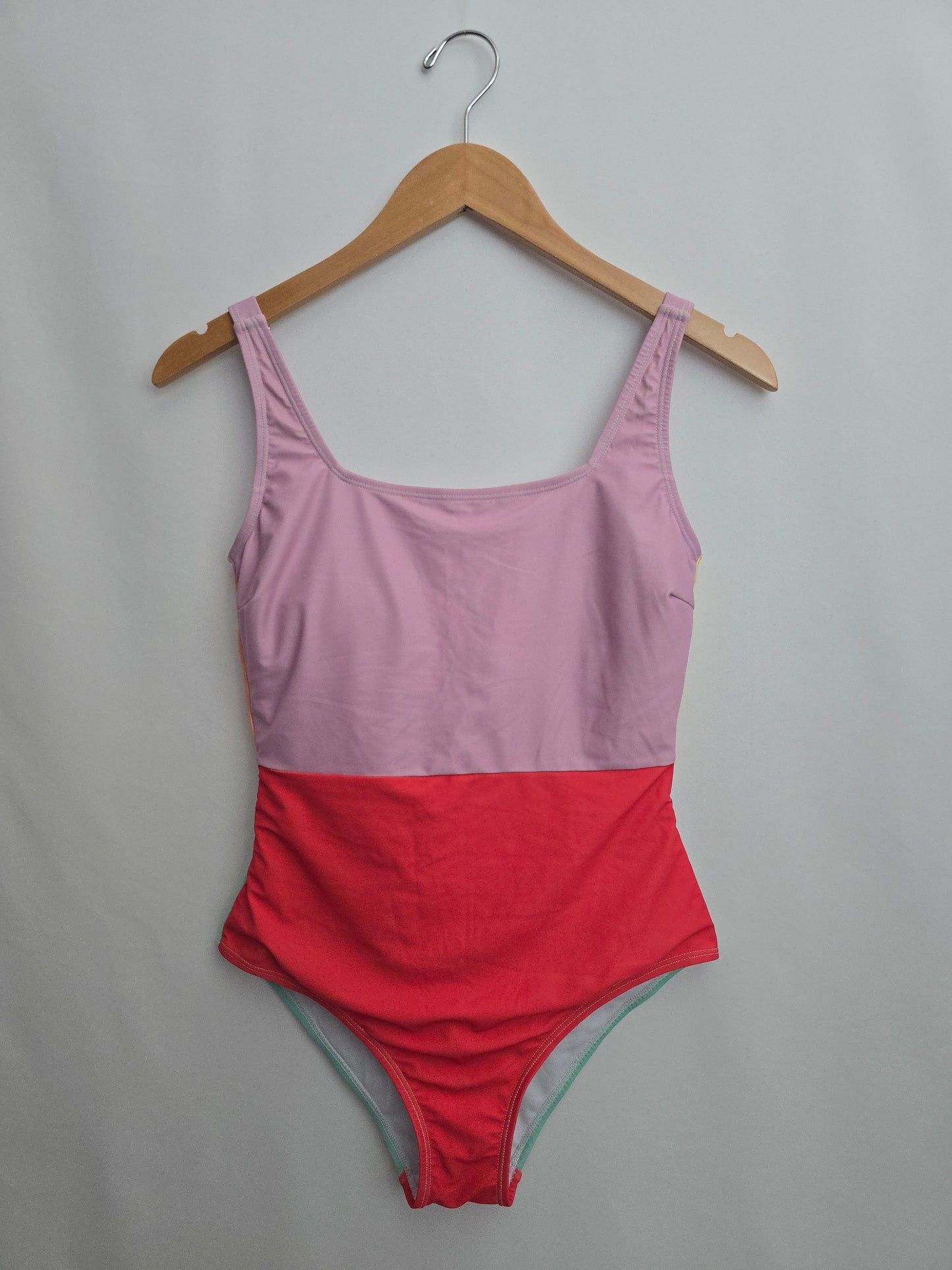 Honeysuckle Color Block One Piece Swimsuit • Small