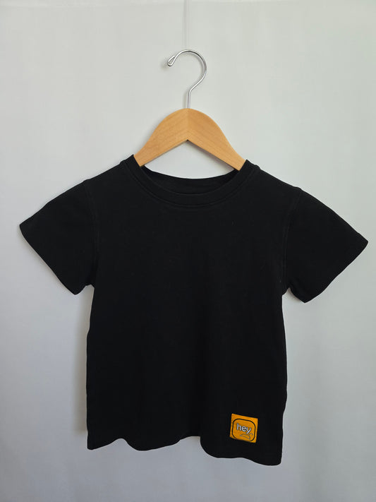 Hey Leo Black Organic Cotton Tee • 6 years