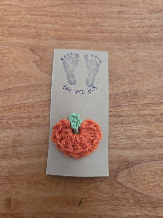 Small Pumpkin No Hair Grip Clip