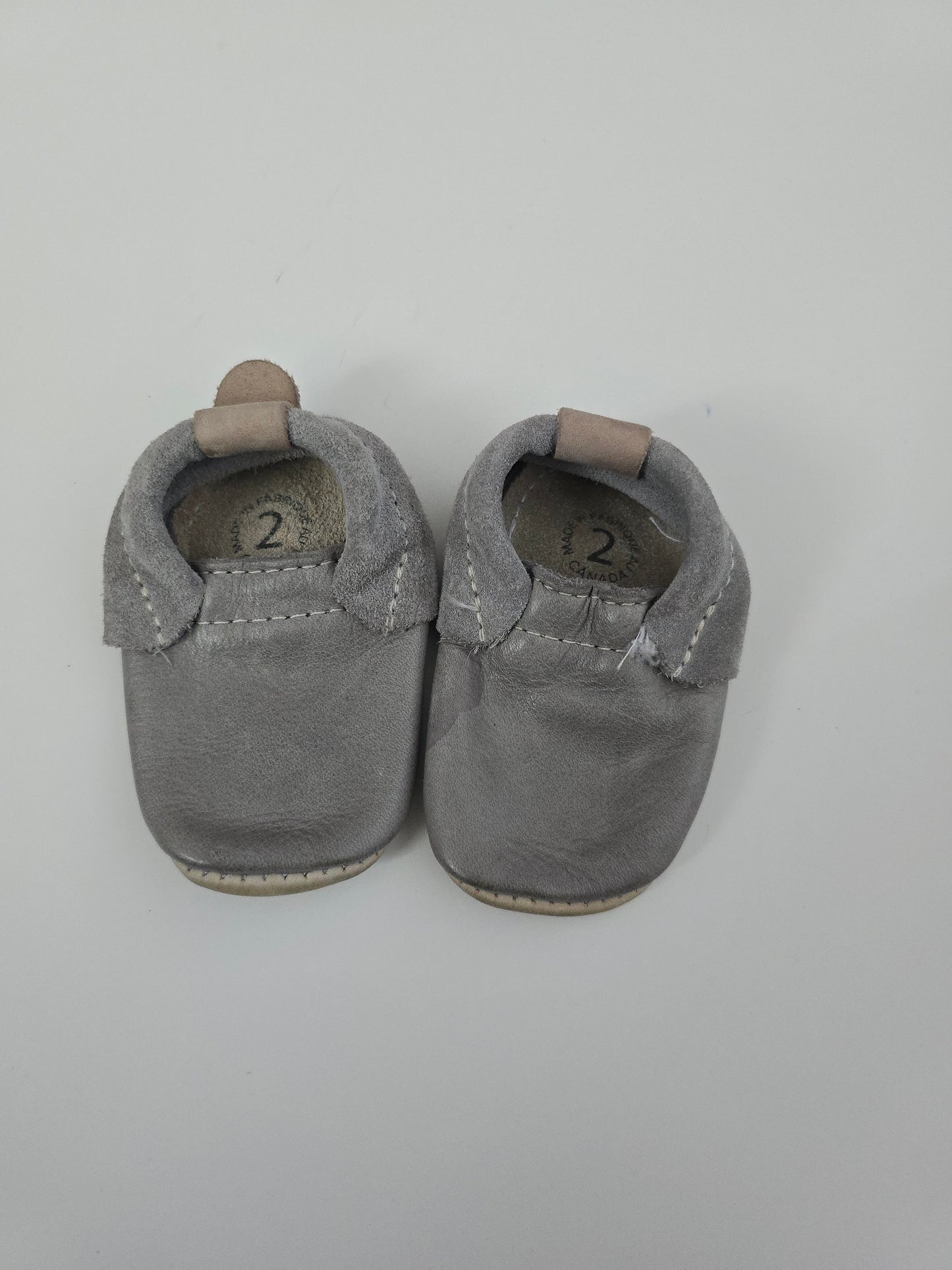 PLAY HeyFolks Grey Soft Sole Shoes • 2C
