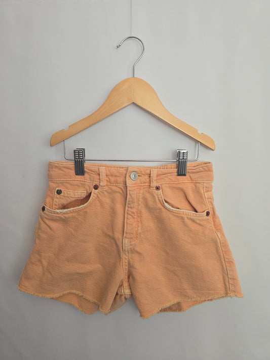 Zara Peach Denim Shorts • 10 years