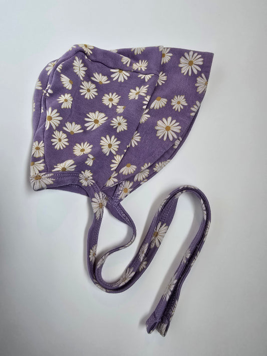 Little & Lively Purple Daisies Brimmed Bonnet • 6-18 months
