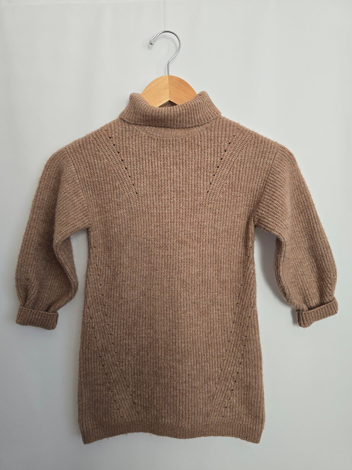 Zara Soft Knit Turtle Neck Dress • 3-4 years