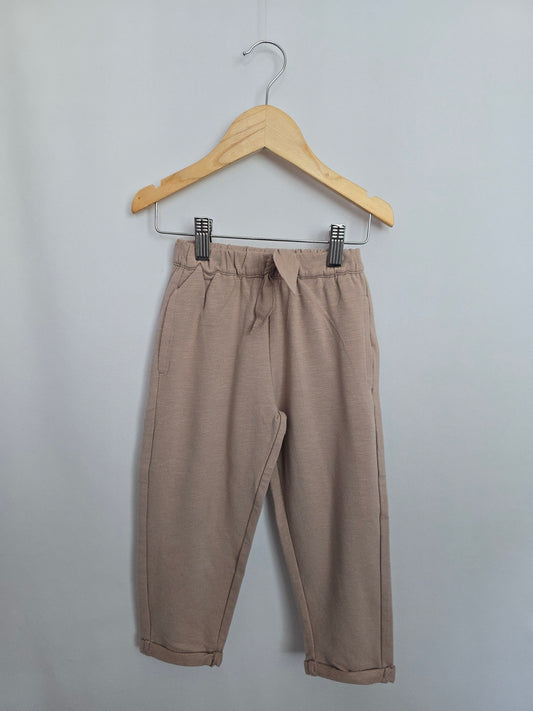 Zara Dusty Mauve Joggers • 2-3 years