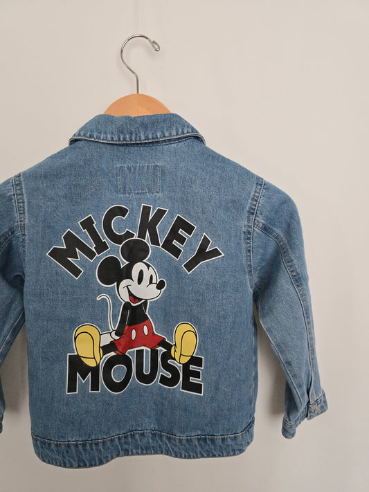 Zara Denim Mickey Mouse Jacket • 6 years