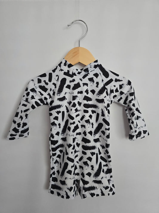 Current Tyed Spots Sunsuit • 3 months