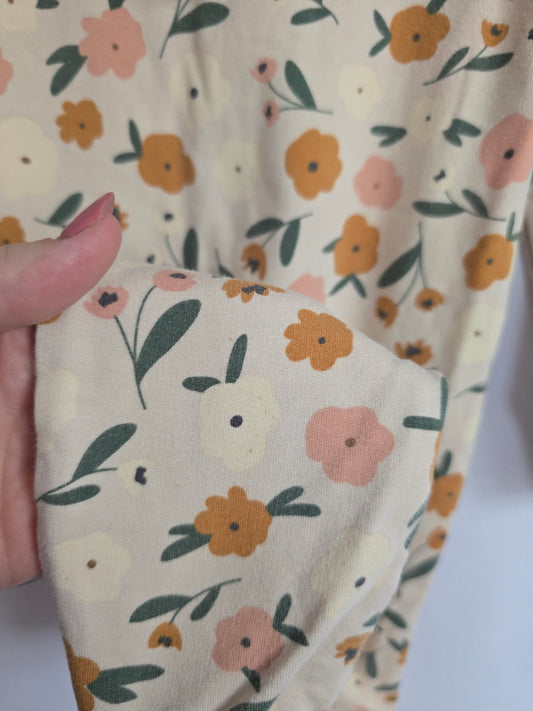 Jax & Lennon Summer Floral Terry Hooded Romper • 18-24 months