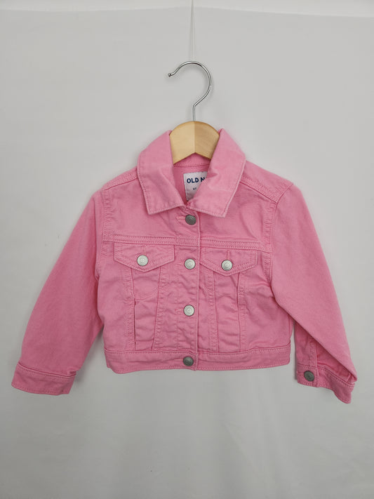 Old Navy Pink Denim Jacket • 2 years