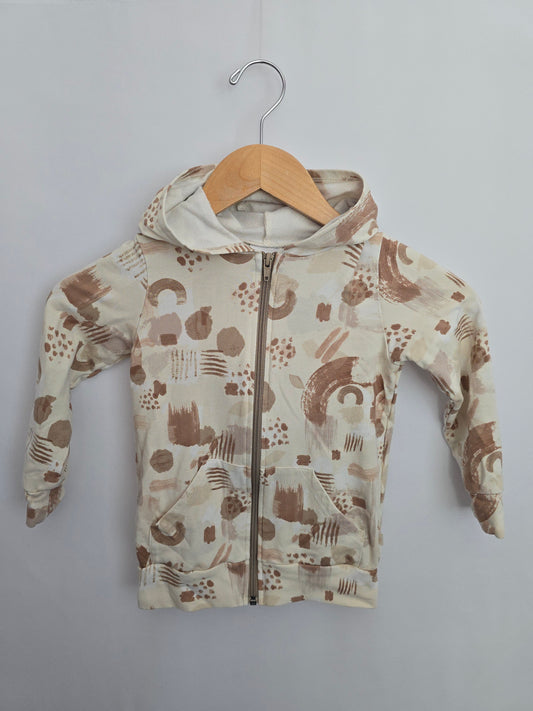 Jax & Lennon Abstract Shapes Zip Hoodie  • 3-4 years