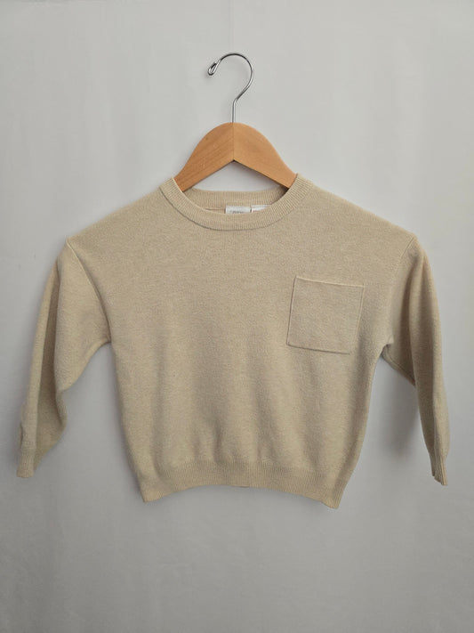 Zara Oat Knit Pocket Sweater • 5 years